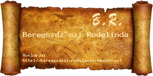 Beregszászi Rodelinda névjegykártya